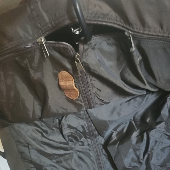 Vintage High Sierra Leather & Canvas Garment Weekender Bag – Carry-On Nwt - Picture 8 of 13